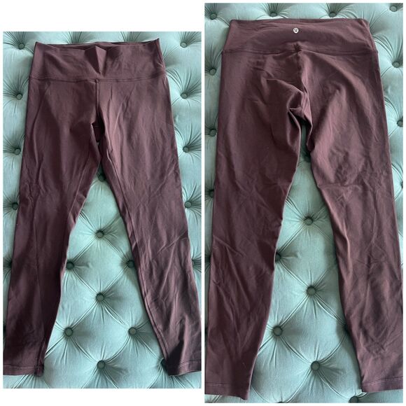 Lululemon Leggings size 12 Womens Rusty Red Brown - Picture 1 of 7